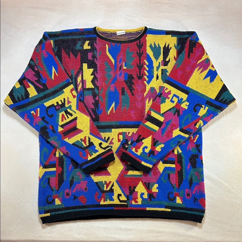 Lecomte Geometric Pattern Sweater
